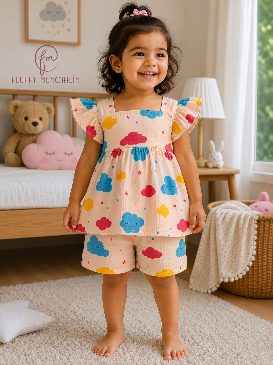 Dreamy Clouds Muslin Co-ord Set